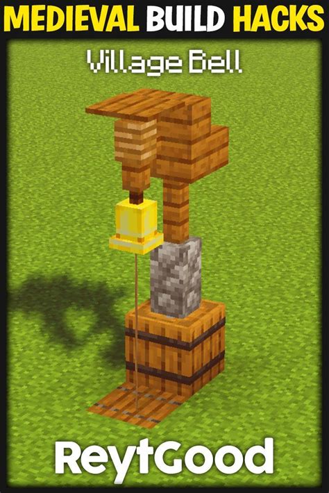 bell minecraft|minecraft village bell design.